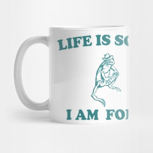 Life Is Soup I Am Fork Frog Mug